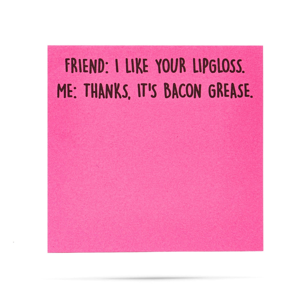 Ellembee Gift I Like Your Lip Gloss Funny Sticky Notes by Ellembee Gift