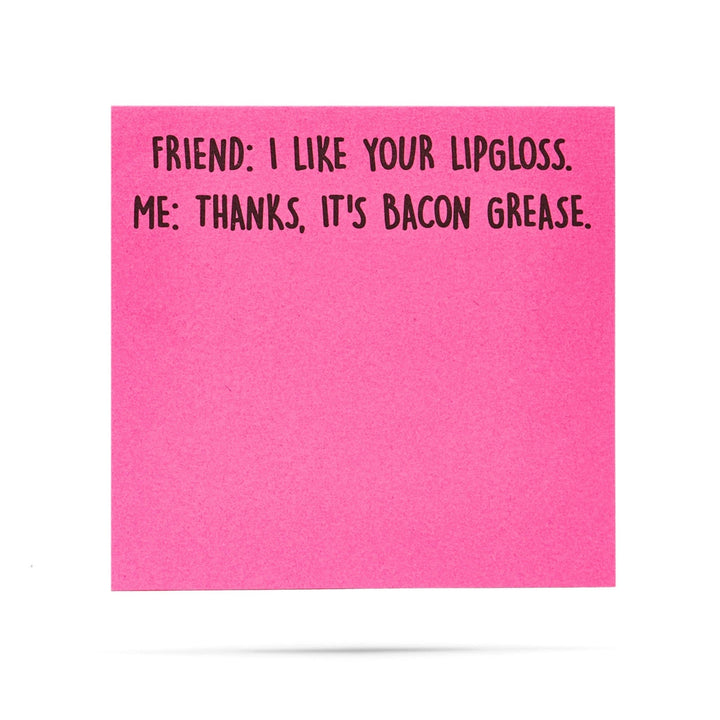Ellembee Gift I Like Your Lip Gloss Funny Sticky Notes by Ellembee Gift