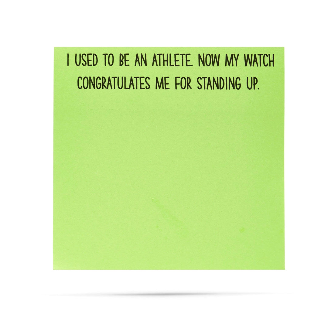 Ellembee Gift My Watch Congratulates Me Funny Sticky Notes by Ellembee Gift