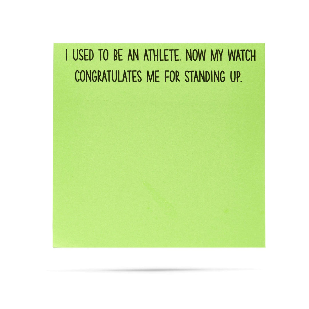 Ellembee Gift Sticky Notes My Watch Congratulates Me Funny Sticky Notes by Ellembee Gift
