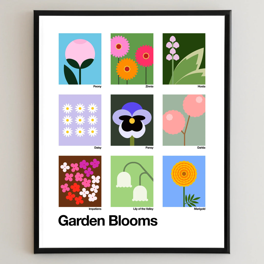 Little Dipper Art Garden Blooms Compilation Art Print