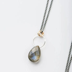 Original Hardware Jewelry - Necklaces Gemstone Drop Necklace Labradorite