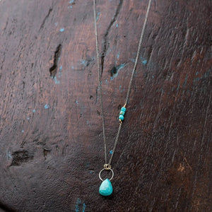Original Hardware Jewelry - Necklaces Gemstone Drop Necklace Turquoise