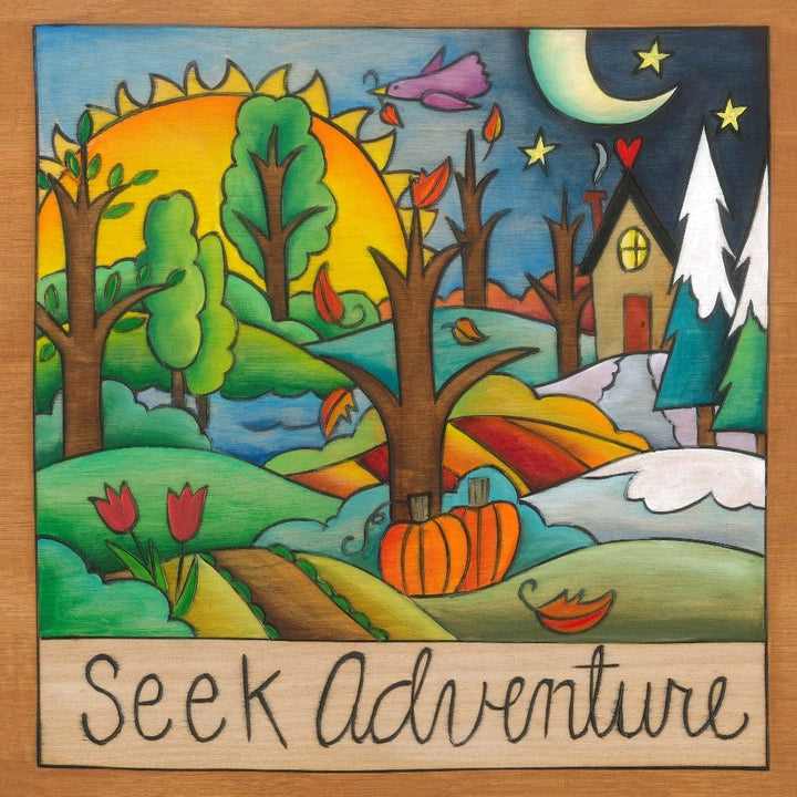 Sincerely Sticks Wall Art Get Going 9" x 9" Plaque