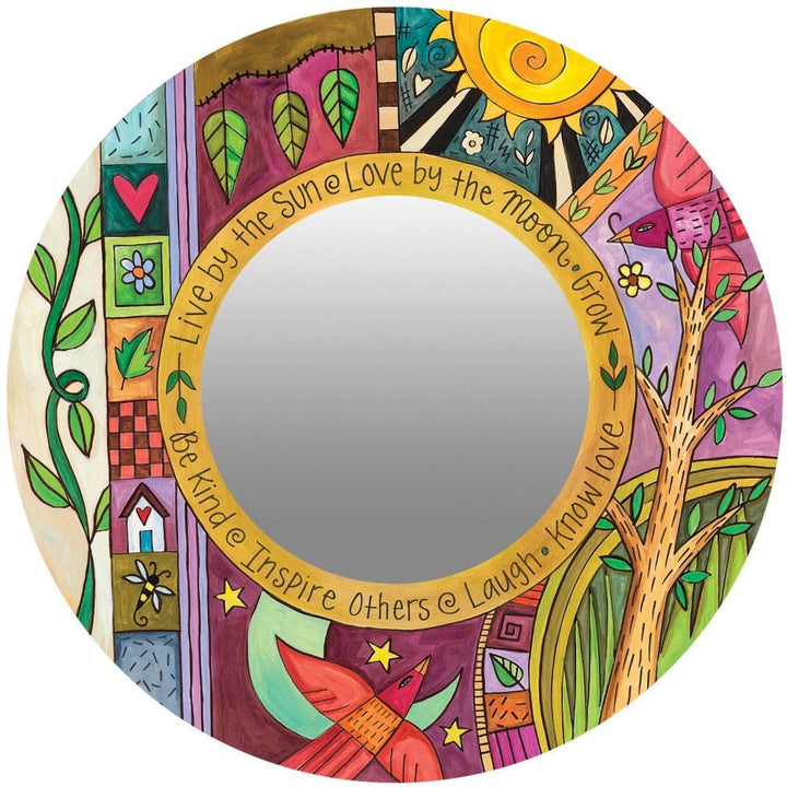 Sincerely Sticks Wall Mirrors Glory Days 18" Round Mirror | Sincerely Sticks