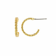 Load image into Gallery viewer, Demdaco Jewelry - Earrings Gold Beaded Hoop Earring

