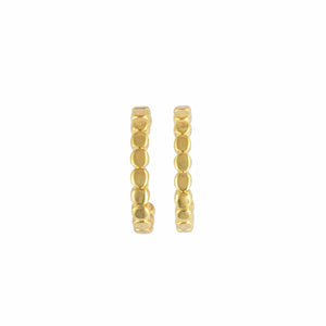Demdaco Jewelry - Earrings Gold Beaded Hoop Earring