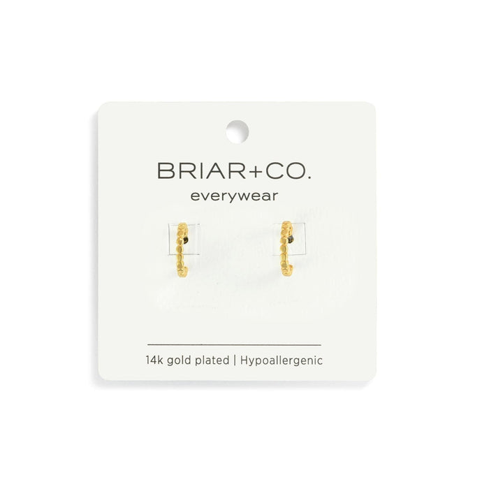 Demdaco Jewelry - Earrings Gold Beaded Hoop Earring