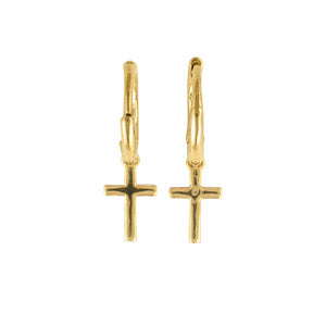 Demdaco Jewelry - Earrings Gold Cross Huggie Earring