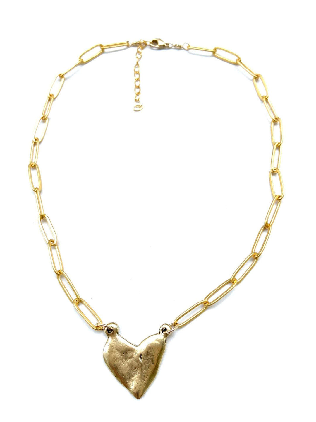 CV Designs Jewelry - Necklaces Gold Heart Drop Necklace