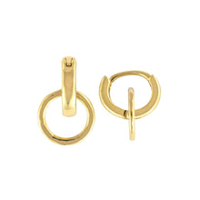 Load image into Gallery viewer, Demdaco Jewelry - Earrings Gold Interlocking Huggie Earring
