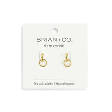 Load image into Gallery viewer, Demdaco Jewelry - Earrings Gold Interlocking Huggie Earring
