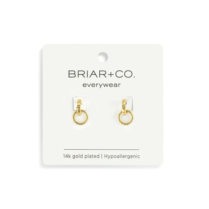 Demdaco Jewelry - Earrings Gold Interlocking Huggie Earring