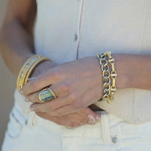 TAT2 Designs Jewelry - Rings Gold Maria Theresa Curved Coin Ring