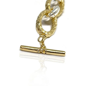 TAT2 Designs Jewelry - Bracelets Gold Two Tone Ravelle Hammered Chain Bracelet