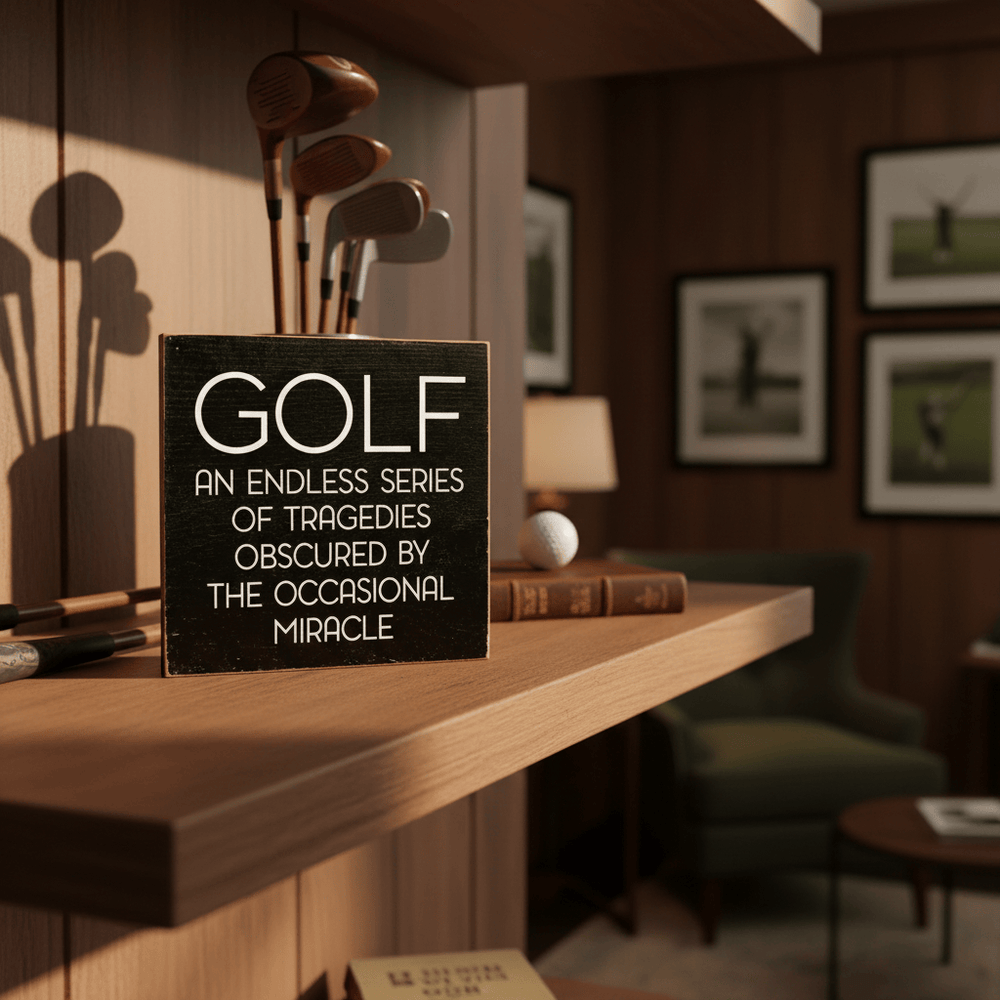 Sawdust City Other - Novelty Gifts Golf An Endless Series of Tragedies Black