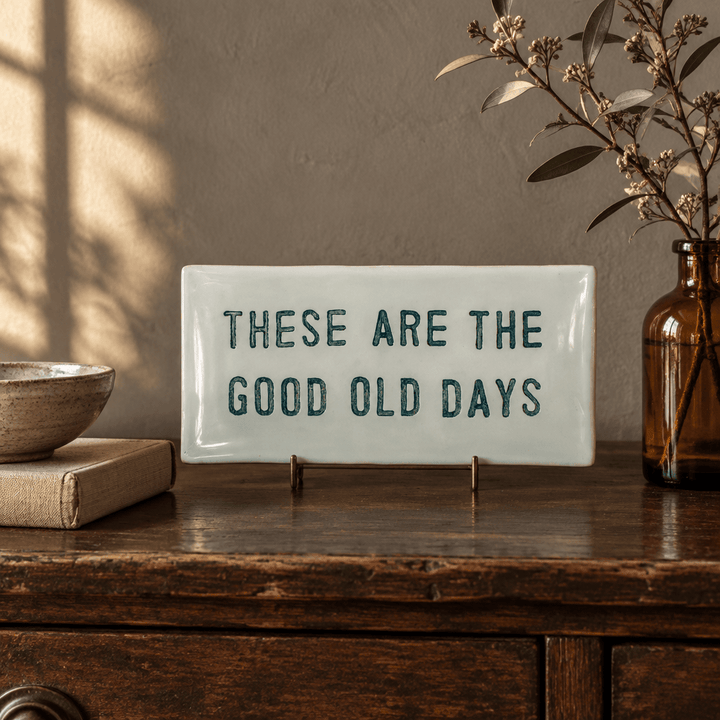 Sugarboo Designs Home Decor - Home Accent Good Old Days Rectangle Plate
