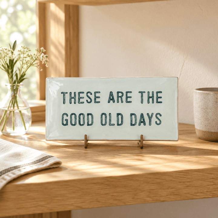 Sugarboo Designs Home Decor - Home Accent Good Old Days Rectangle Plate