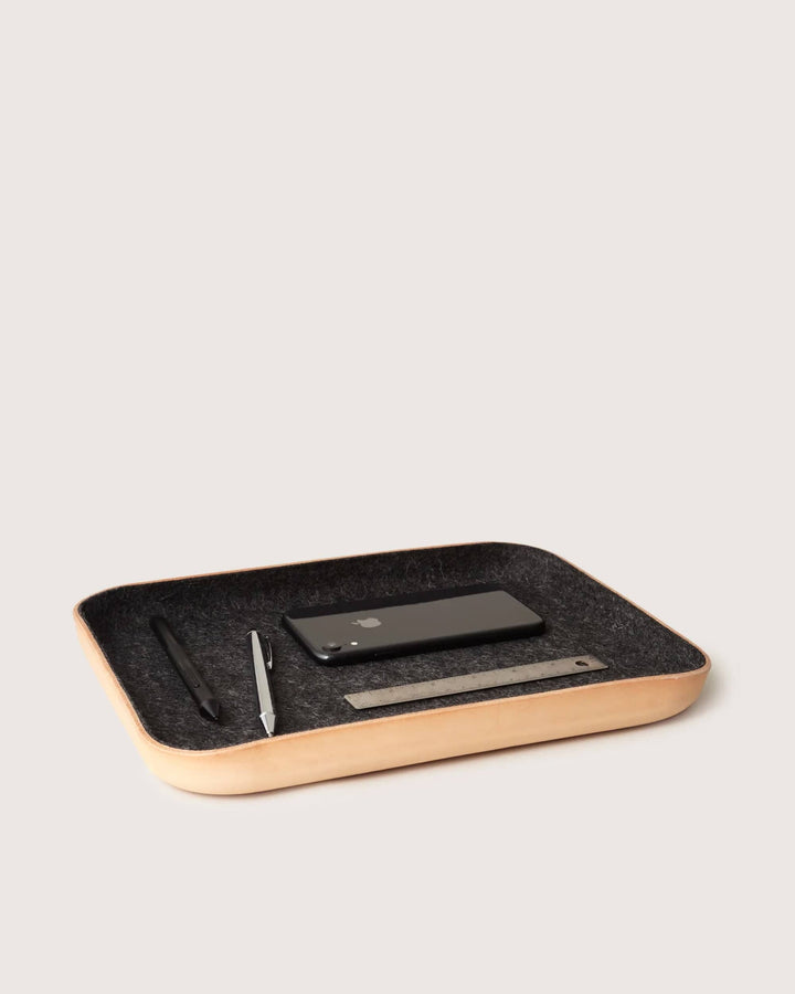 Graf Lantz Home Accents Graf Lantz Kawabon Large Leather &amp; Merino Wool Tray