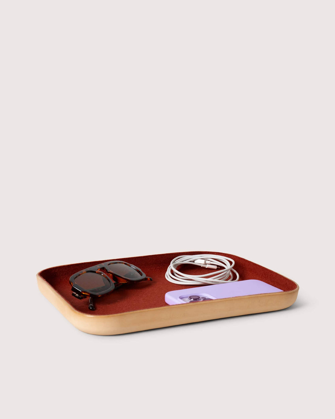 Graf Lantz Home Accents Graf Lantz Kawabon Large Leather &amp; Merino Wool Tray