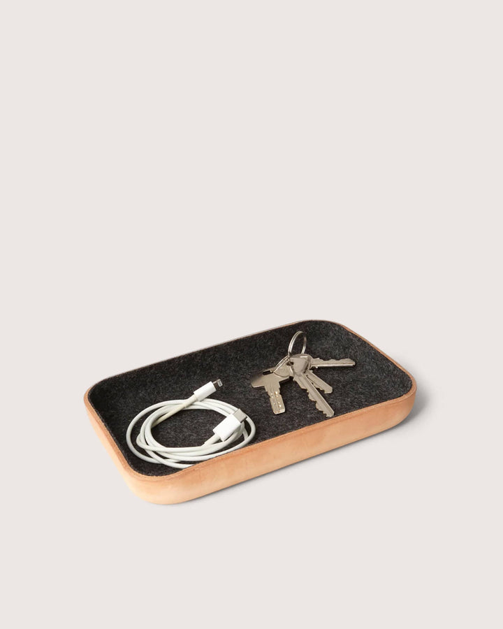Graf Lantz Home Accents Graf Lantz Kawabon Small Leather &amp; Merino Wool Tray