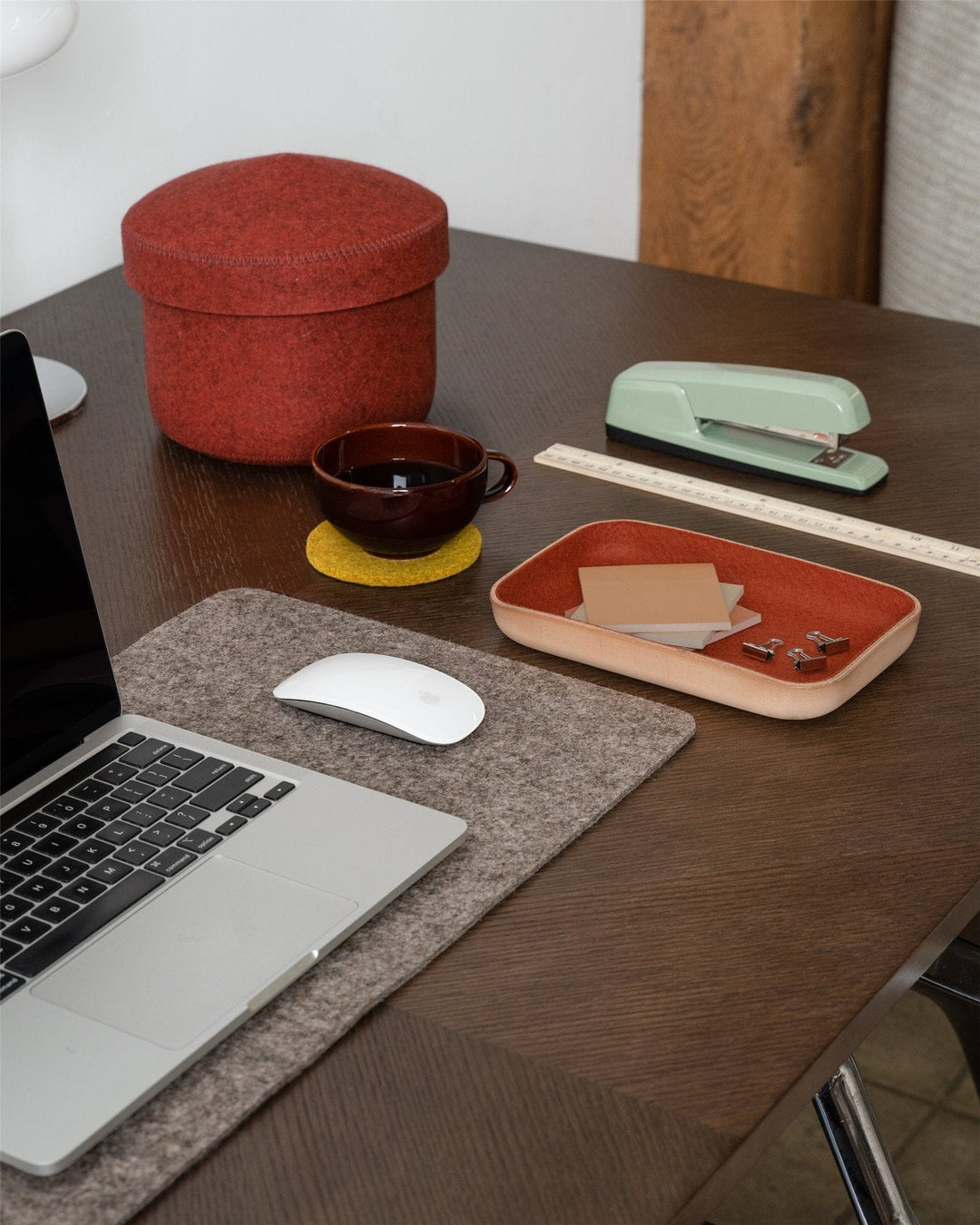 Graf Lantz Home Accents Graf Lantz Kawabon Small Leather &amp; Merino Wool Tray