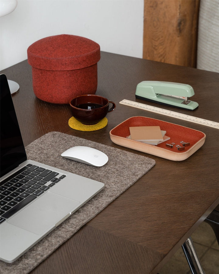 Graf Lantz Home Accents Graf Lantz Kawabon Small Leather &amp; Merino Wool Tray