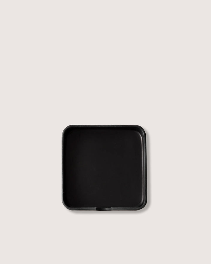 Graf Lantz Home Accents Black Graf Lantz Kobon Square Leather Catchall Tray