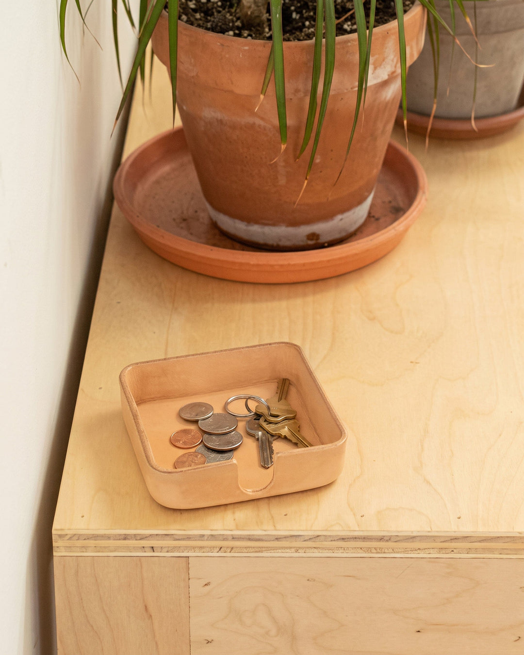 Graf Lantz Home Accents Graf Lantz Kobon Square Leather Catchall Tray