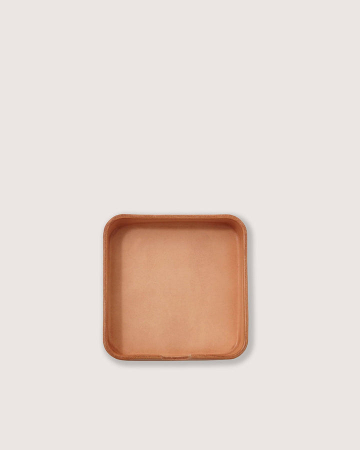 Graf Lantz Home Accents Natural Graf Lantz Kobon Square Leather Catchall Tray