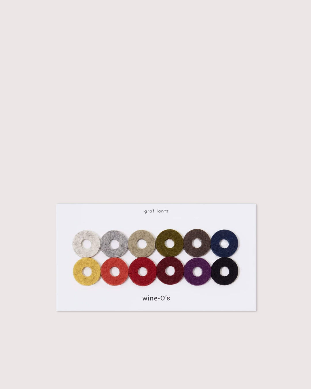Graf Lantz Kitchen &amp; Bar Round Autumn Mix Graf Lantz Wine O’s Merino Wool Felt Wine Charms