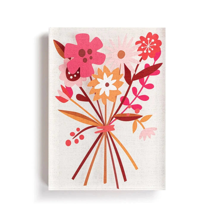 Demdaco Decor Grateful Together Tile Acrylic Wall Art, Spring Floral Art