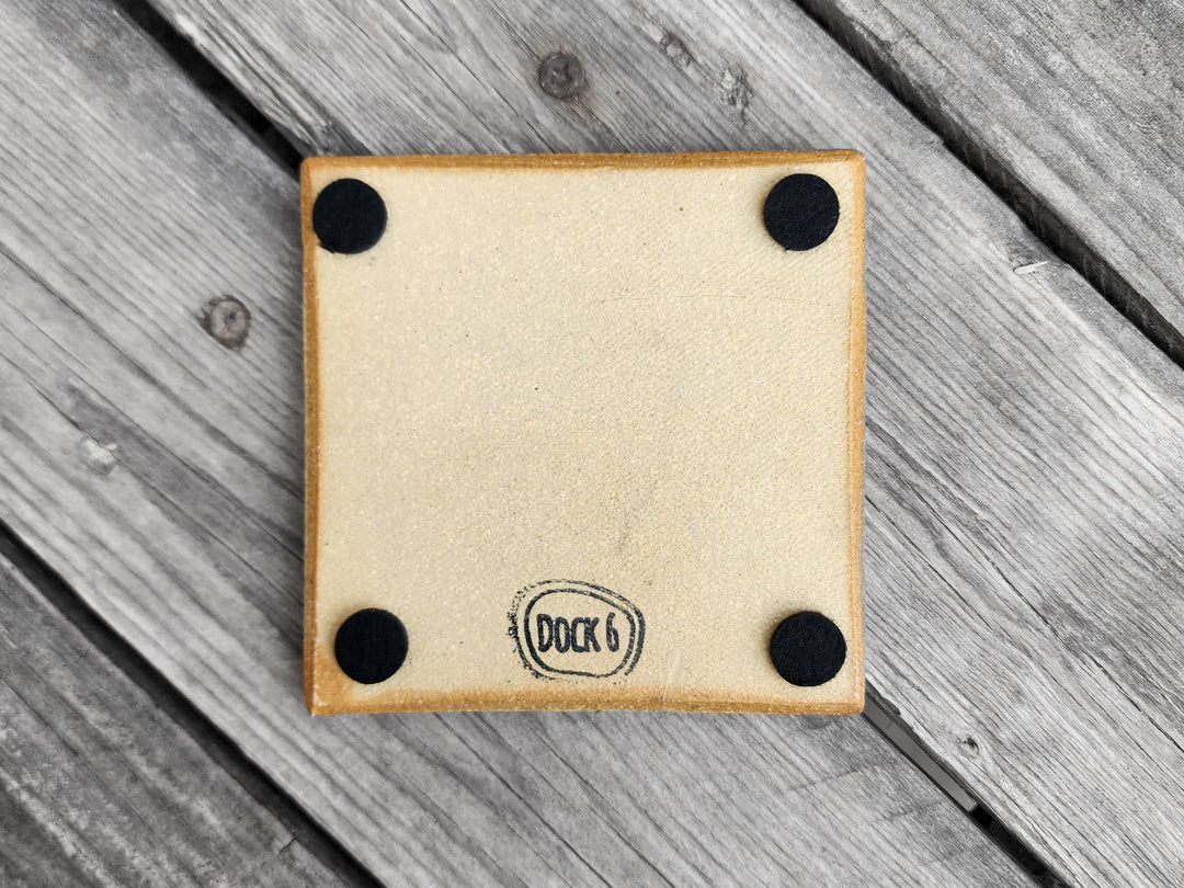 Dock 6 Pottery Ceramics Grey Ceramic Coaster | Dock 6 Pottery