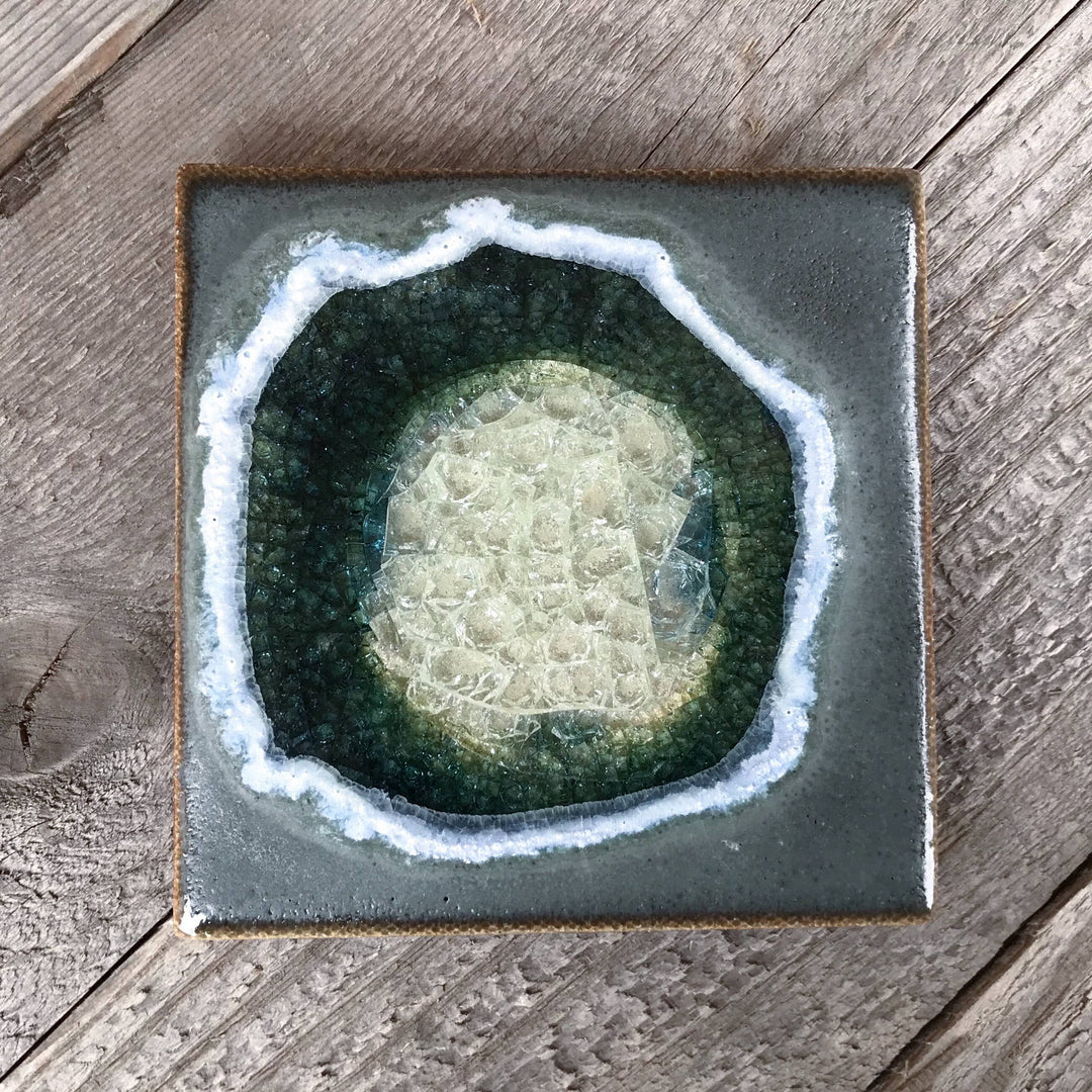 Dock 6 Pottery Ceramics Grey Ceramic Coaster | Dock 6 Pottery