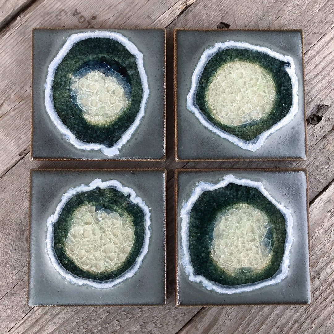 Dock 6 Pottery Ceramics Grey Ceramic Coaster | Dock 6 Pottery