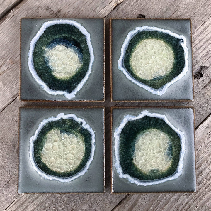 Dock 6 Pottery Ceramics Grey Ceramic Coaster | Dock 6 Pottery