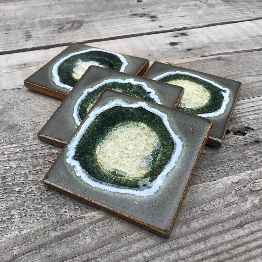 Dock 6 Pottery Ceramics Grey Ceramic Coaster | Dock 6 Pottery