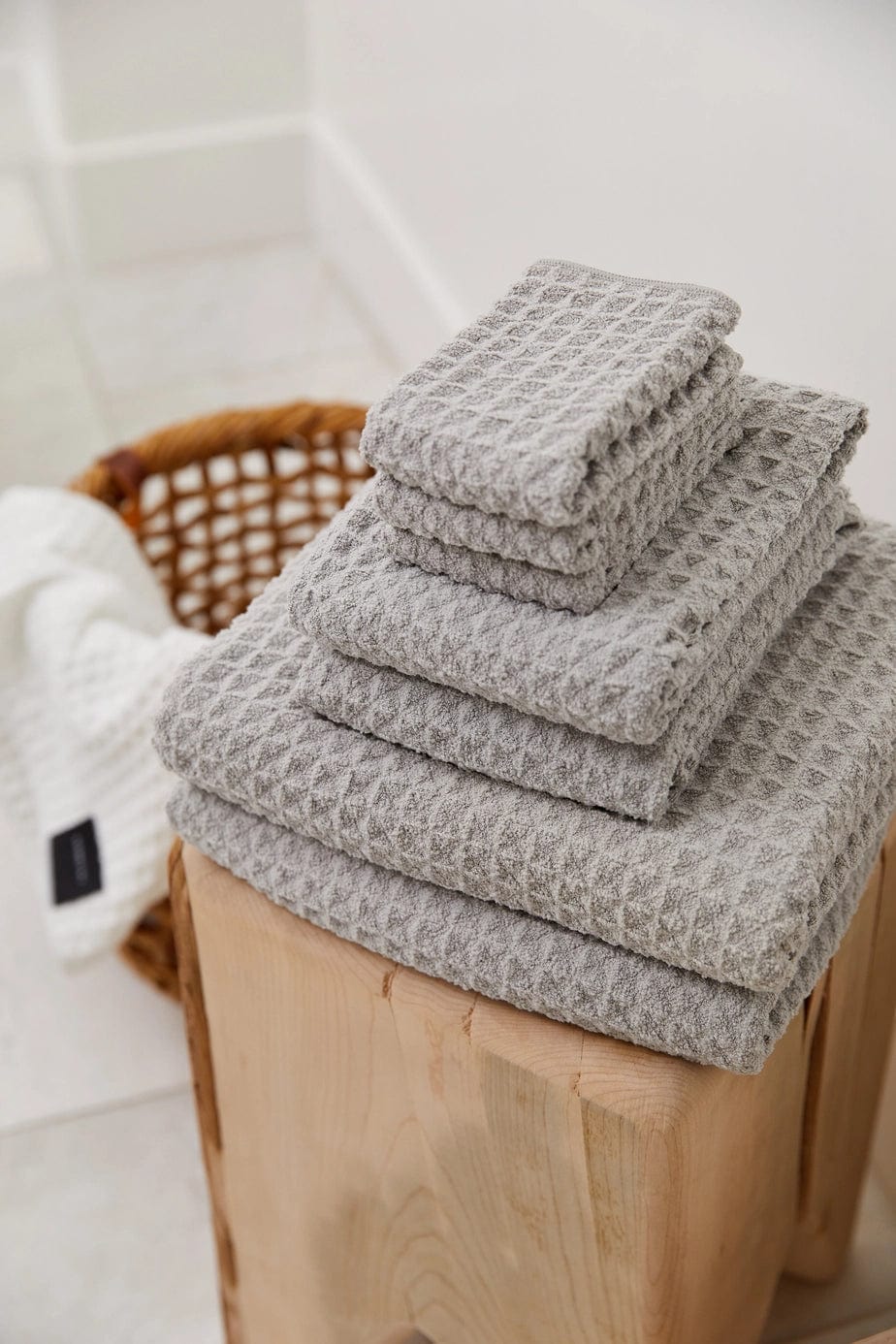Geometry Home Decor - Linens Hand Towels - Waffle