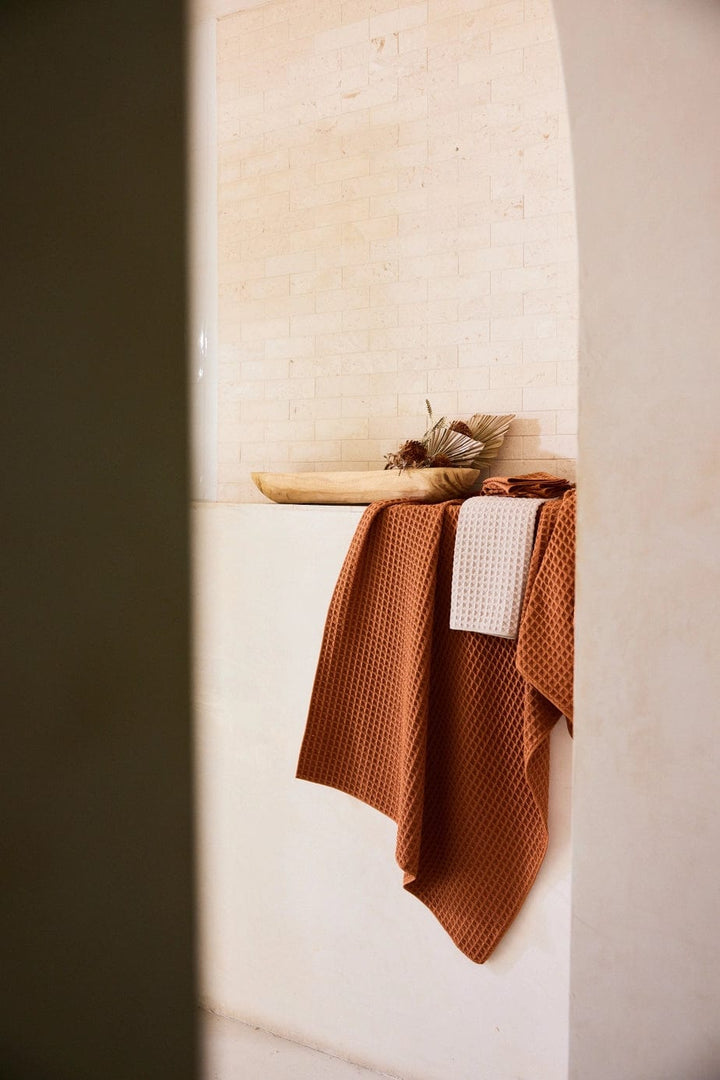 Geometry Home Decor - Linens Hand Towels - Waffle