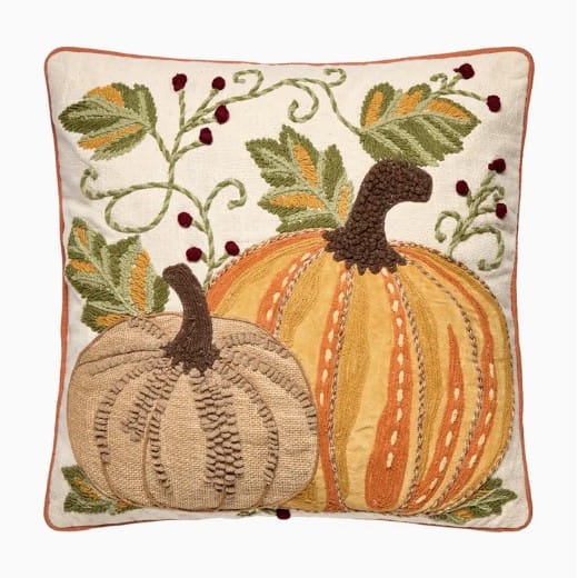 Peking Handicraft Pillow Harvest Pumpkin Duo Pillow