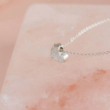 Load image into Gallery viewer, Christina Kober Proudly Handmade in Georgia, USA Heart Necklace Diamond Dusted
