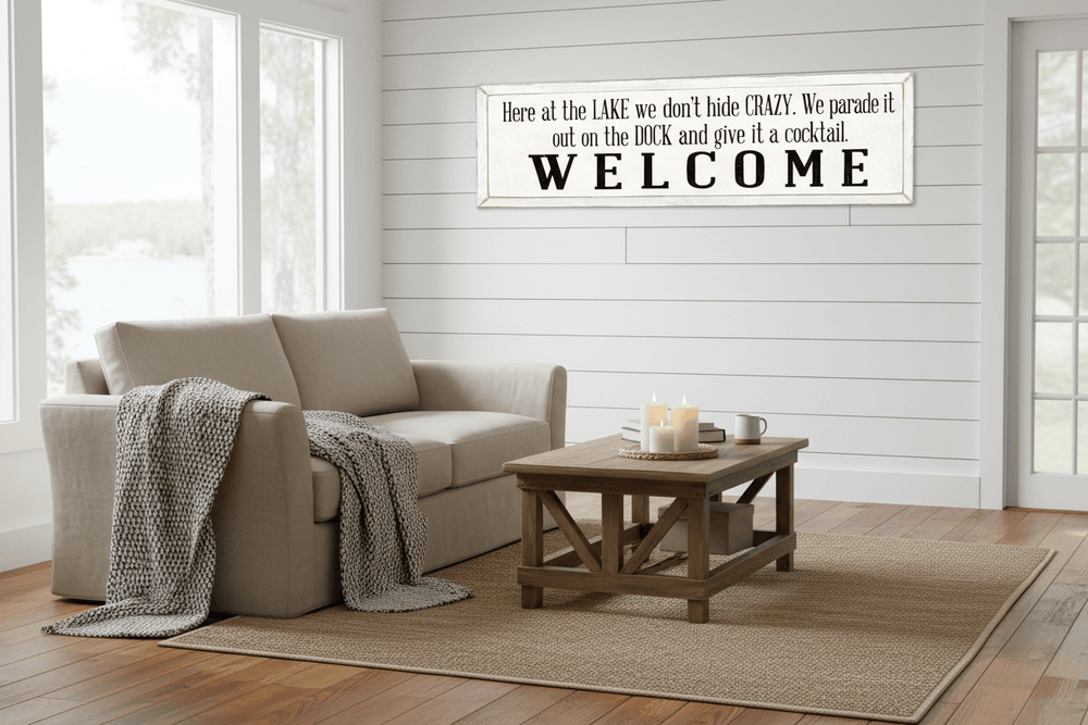 Sawdust City Other - Novelty Gifts Here at the Lake Wall Art