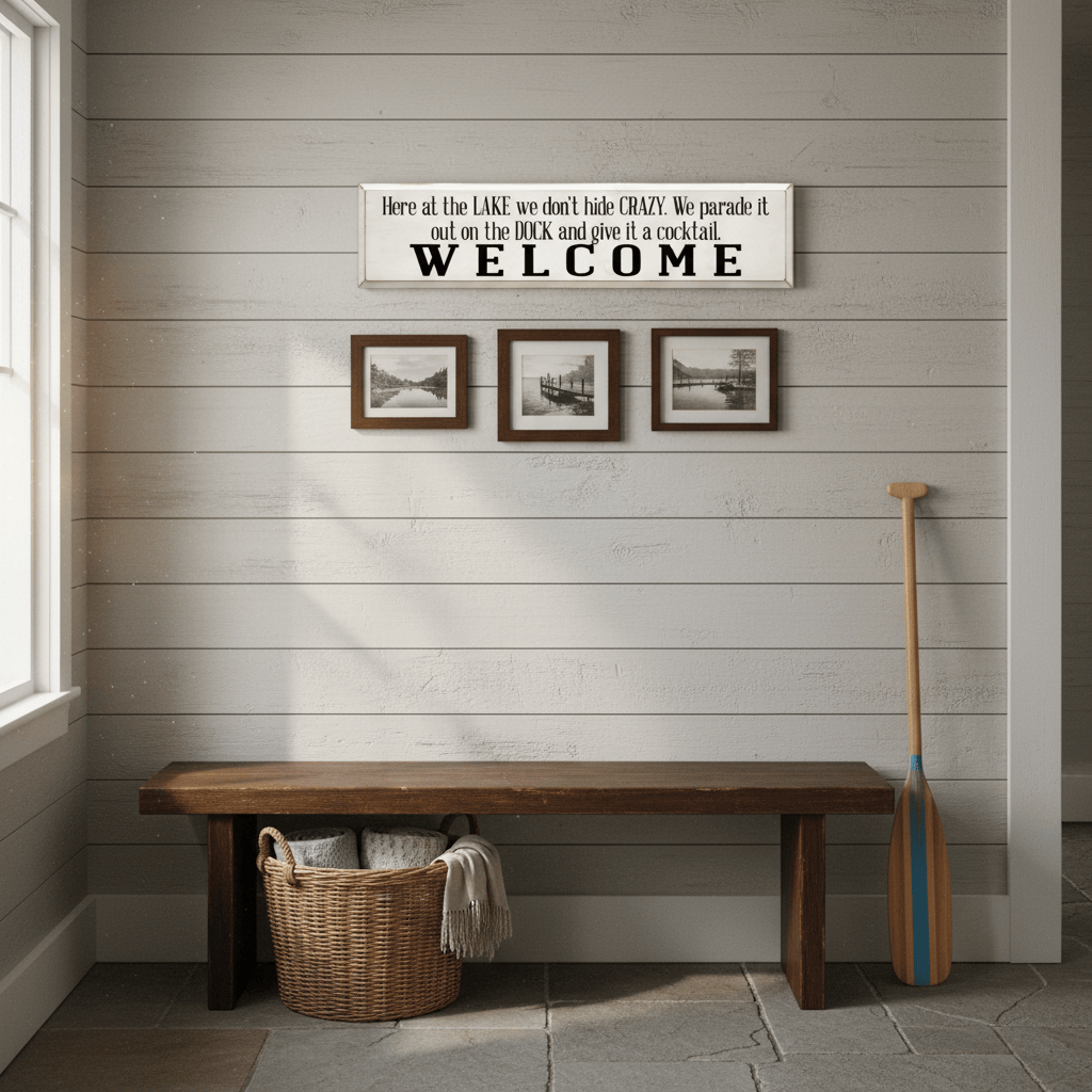 Sawdust City Other - Novelty Gifts Here at the Lake Wall Art