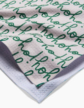 Load image into Gallery viewer, Geometry Towels Ho Ho Holiday Green Tea Towel
