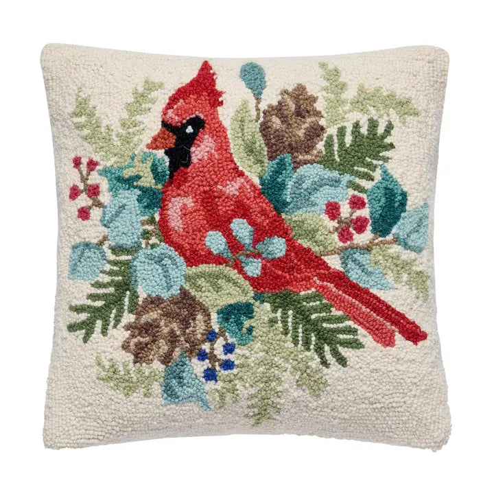 Peking Handicraft Pillow Holiday Cardinal Pillow