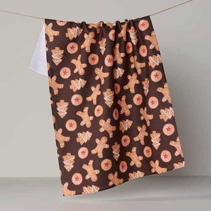 Geometry Tea Towel Holiday Cookies Tea Towel