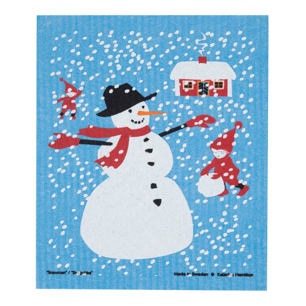 Cose Nuove Kitchen and Bar KH Snowman & Suga Holiday Swedish Dishcloths, Christmas Swedish Dishcloths