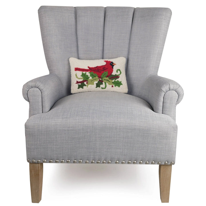 Peking Handicraft Holly Cardinal Hook Pillow