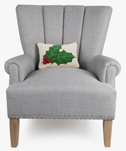 Load image into Gallery viewer, Peking Handicraft Holly with PomPom Hook Pillow
