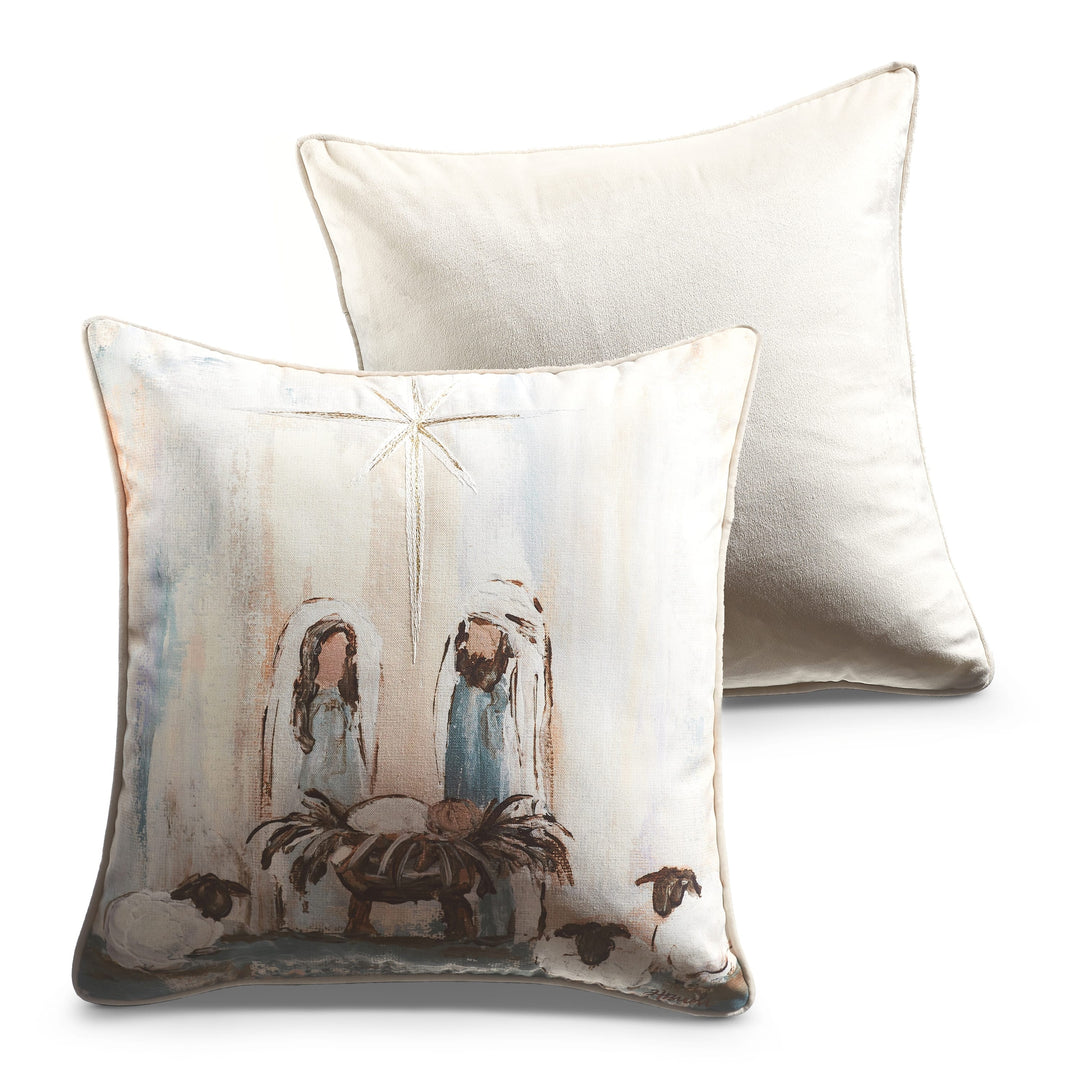Raz Imports Inc Christmas Pillow Holy Family Christmas Pillow – 18″